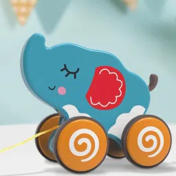 Animal Pull Along Toy For Kids - Elephant Traction Toy-image-86