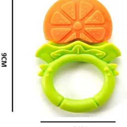joy buzz Fruit Teether & Star Nibbler Combo- Pack of 2 (Yellow & Purple) Teether and Feeder image 2