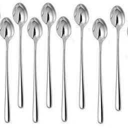 Long Handle Spoon set 10 Stainless Steel Ice Tea Spoon, Ice-cream Spoon, Cream Spoon Set-20