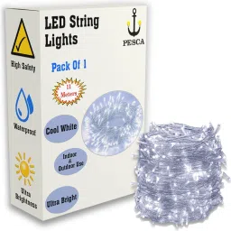 40 LEDs 11 m White Steady String Rice Lights-10