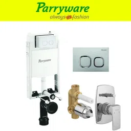 Half Frame Concealed Cistern, with divater body upper Euclid set of 1 pic 014 Dual Flush Tank-image-12