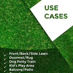 comfy home Artificial Grass, PP (Polypropylene) Floor Mat image 2