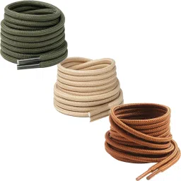 house of common shoe laces brown Beige Army green round 90cm for boot sport hiking shoes Shoe Lace-image-83