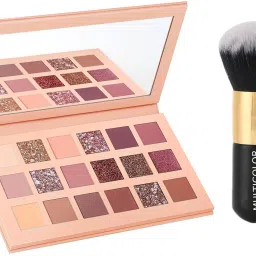 Natural Glow 18 Palette & Powder Brush-image-7