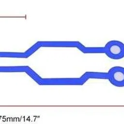 autopowerz Blue Helmet strip light with multi function mode. LED Spot Light image 3