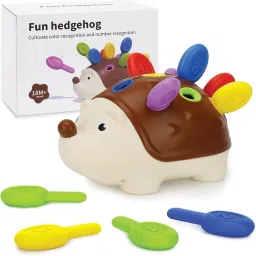 Hedgehog Peg Board Game Puzzle - Educational Montessori Learning Toy for Kids-7