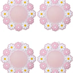 Medium Daisy Silicone Trivet Heat-Resistant Non-Slip Mat for Mugs & Bowls 15 cm matte Finish Trivet-42