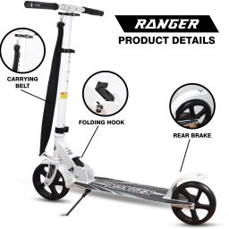 kipa gaming Ranger Folding Kick Scooter for Aeronautical Grade with 4 Adjustment Levels image 2