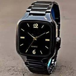 Analog Watch - For Men New Designer Black Stylish Square Chain Analog Watch for Mens & Boys-picture-7