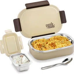 Power Lunch Steel Insulated (With Separate 130ml Box) 2 Containers Lunch Box-image-23