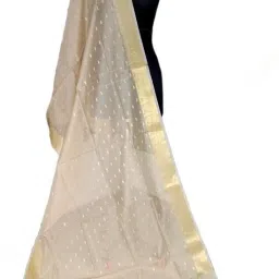 Art Silk Woven Gold Women Dupatta-image-38