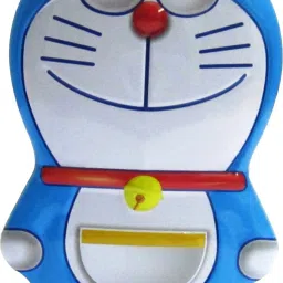 Doraemon Design Coin Bank, Piggy Bank. Made Of Steel.Comes With Lock & Key - Blue Coin Bank Coin Bank-image-49