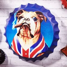 eazywagon Blue Metal Doggo Wall Decor-picture-31