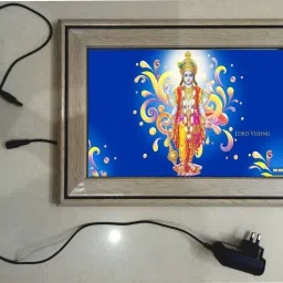 LORD VISHNU JI FRAME 15.5 inch LED PHOTO FRAME-image-94