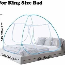 greatenterprise Polyester Adults Washable Double bed Mosquito Net Mosquito Net image 3