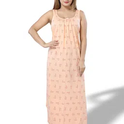 Inner Beats Conversational Printed Maxi Nightdress-picture-14