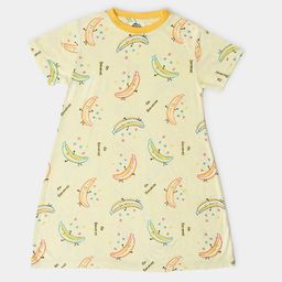 MiArcus Girls Printed Nightdress-45