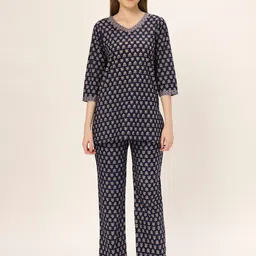 ETC Ethnic Motifs Printed Cotton Night suit-picture-21
