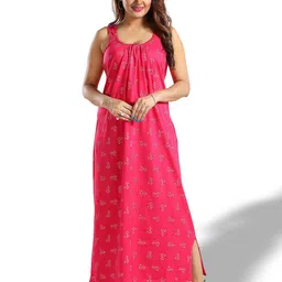 Inner Beats Conversational Printed Maxi Nightdress-image-67