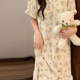 LULU & SKY Floral Printed Midi Nightdress-picture-24