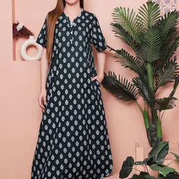 Indreams Printed Maxi Nightdress-image-51