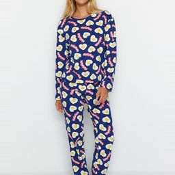 Trendyol Conversational Printed Pure Cotton Night suit-image-53
