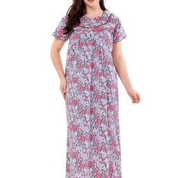 Soulemo Floral Printed Pure Cotton Maxi Nightdress-picture-41
