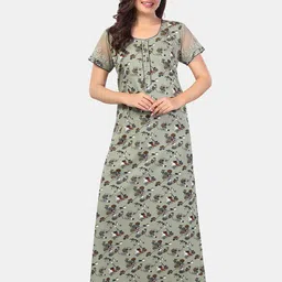 Be You Floral Printed Maxi Nightdress-picture-19