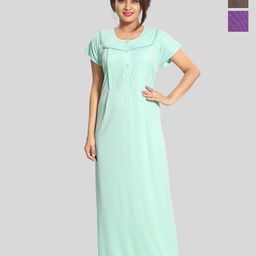Fabme Pack Of 3 Maternity Maxi Nightdress-image-38