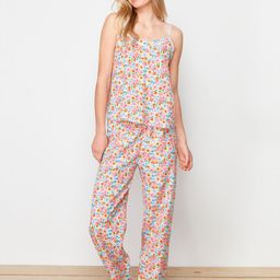Trendyol Floral Printed Sleeveless Nightsuit-picture-42