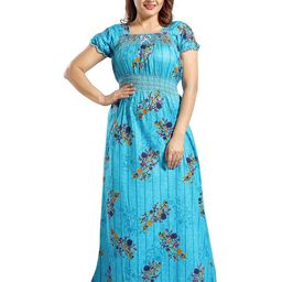 CINCO Floral Printed Square Neck Maxi Nightdress-picture-42