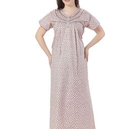 Soulemo Floral Printed Pure Cotton Maxi Nightdress-picture-54