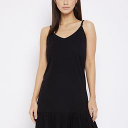 Hypernation Woman Black Nightdress-picture-38