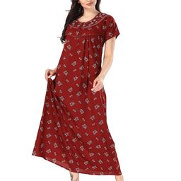 Soulemo Floral Printed Maxi Nightdress-image-67