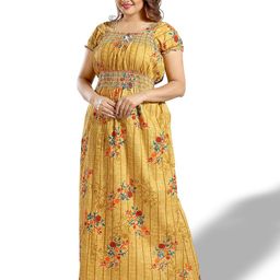 CINCO Floral Printed Square Neck Maxi Nightdress-picture-53