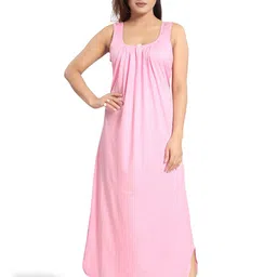 Inner Beats Scoop Neck Maxi Nightdress-image-96