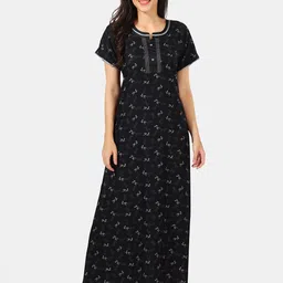 Be You Floral Printed Maxi Nightdress-picture-44