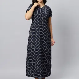 QUIRA Ethnic Printed Maxi Nightdress-picture-6