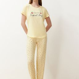 Trendyol Typography Printed Night suit-image-68