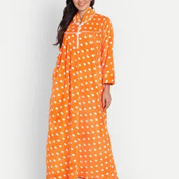 PALIVAL Polka Dot Printed Maxi Nightdress-16