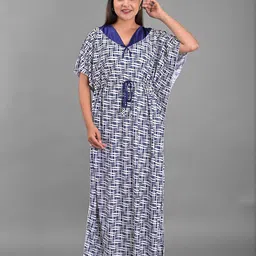 Apratim Women White Maxi Nightdress-image-14