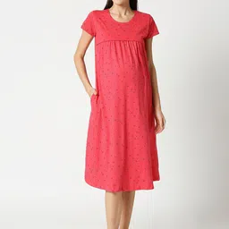 AV2 Women Pink Printed Nightdress-image-19