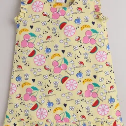 BAESD Girls Conversational Printed Pure Cotton Nightdress-image-76