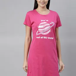 ETC Graphic Printed Pure Cotton Nightdress-image-62