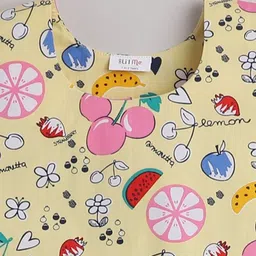 BAESD Girls Conversational Printed Pure Cotton Nightdress image 2