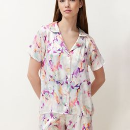 Trendyol Abstract Printed Shirt & Shorts Set image 2