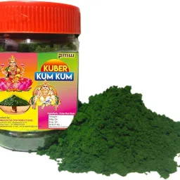 Kuber Lakshmi Green Kumkum - for Wealth & Prosperity Original Screwpine Flower - Thalampoo Fragrance Kubera Kumkum - 250 Grams-13