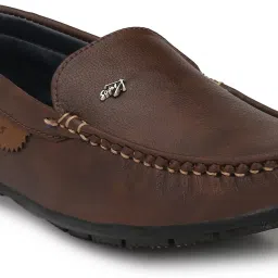 Brown Synthetic Leather Casual Loafer Loafers For Men-image-63