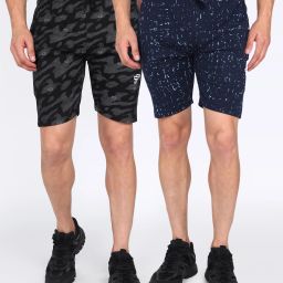 Pack of 2 Printed Men Multicolor Regular Shorts-2