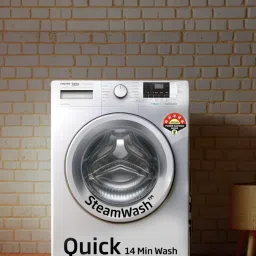 voltas beko by a tata product 8 kg 5 star Fully Automatic Front Load with In-built Heater White image 3